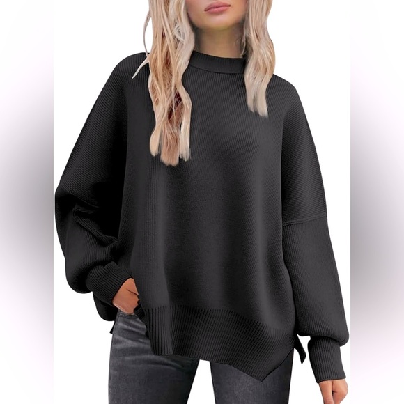 Classic Black Crew Neck Sweater - Picture 1 of 11